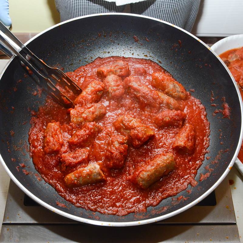 Salsicce al pomodoro